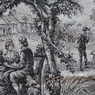 TOILE DE JOUY GRIS ANTHRACITE