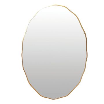 Miroir ovale irrégulier 100x70 cm