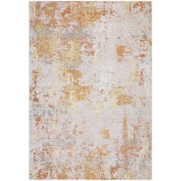 Tapis abstrait blanc et doré 170x240 - Atmosphere