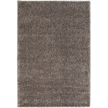 Tapis à poils mi-longs marron glacé 120x170 - Cirrus