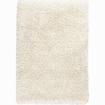 Tapis à poils longs blanc cassé 160x230cm - Céleste