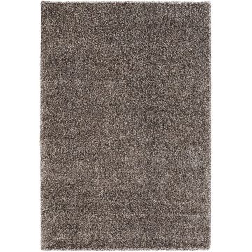 Tapis à poils mi-longs marron glacé 160x230cm - Cirrus