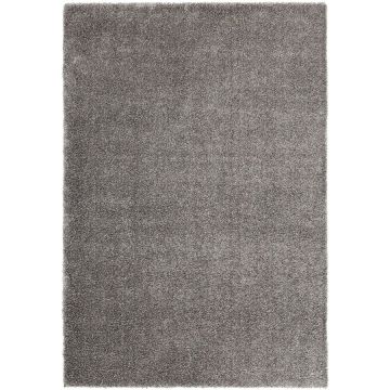 Tapis à poils mi-longs gris foncé 160x230cm - Cirrus