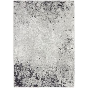 Tapis abstrait gris foncé/blanc 200x300cm - Frimas