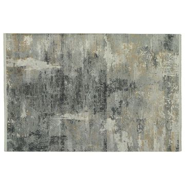 Tapis bleu/doré 160x230cm - Orage