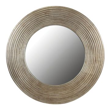 Miroir rond mordoré