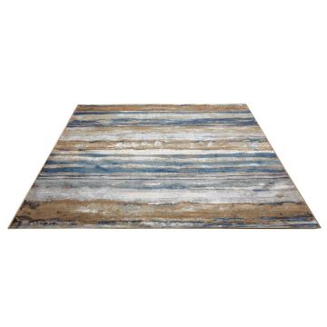 Tapis indigo motif dégradé 200x290cm - Ressac