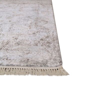 Tapis gris à poils courts 200x290 - Milad