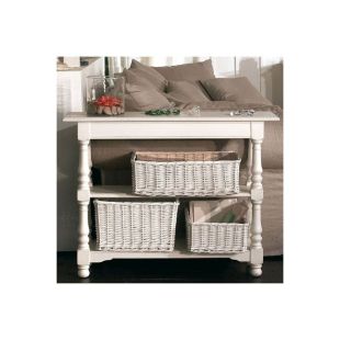 Console blanche en bois - Harmonie