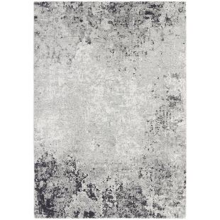 Tapis abstrait gris foncé/blanc 125x180cm - Frimas