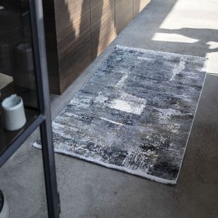 Tapis bleu/doré 120x180 - Orage