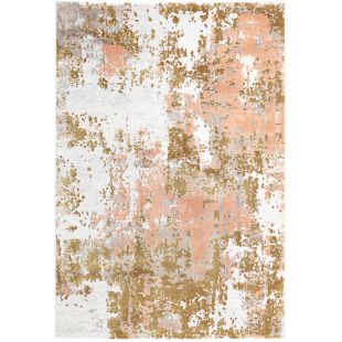 Tapis abstrait rose/doré 120x170 - Stratus