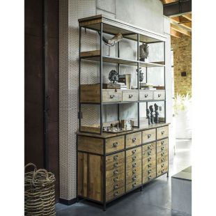 Buffet industriel en bois recyclé - Manufacture