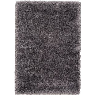 Tapis à poils longs gris brun 160x230cm - Céleste