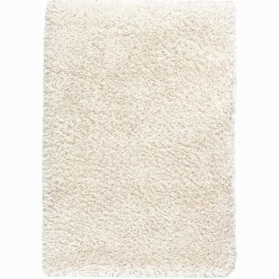 Tapis à poils longs blanc cassé 200x290cm - Céleste