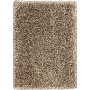 Tapis à poils longs marron 160x230cm - Céleste