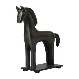 Statue cheval en métal petit modèle
