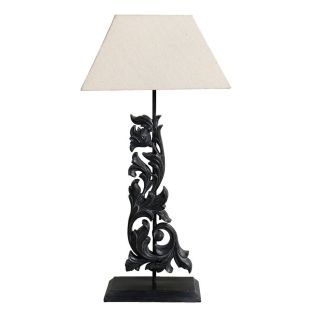 Lampe arabesque noire