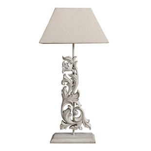 Lampe arabesque blanche