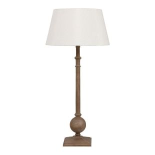 Lampe en bois naturel