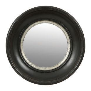 Miroir rond noir