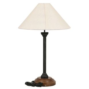 Lampe en pin et résine