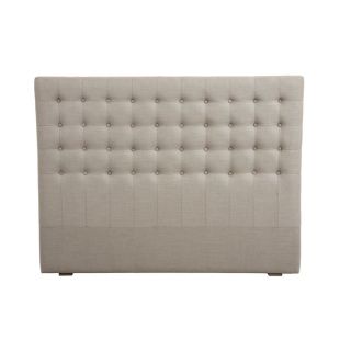 Tête de lit capitonnée 140/160 cm en frêne et tissu - Capucine