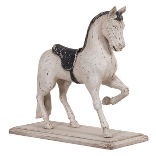 Statuette cheval blanc