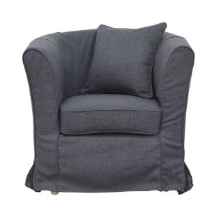 Housse pour fauteuil cabriolet en tissu gris - Bristol